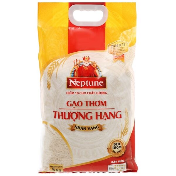 Gạo Thơm Neptune Nhãn Vàng (5kg) - Bao