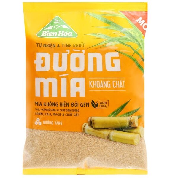 Đường Mía Vàng Khoáng Chất Biên Hòa (1kg) - Túi