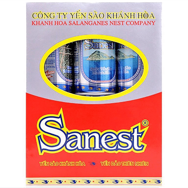 Yến Sào Không Đường Khánh Hòa Sanest (190ml) - Hộp