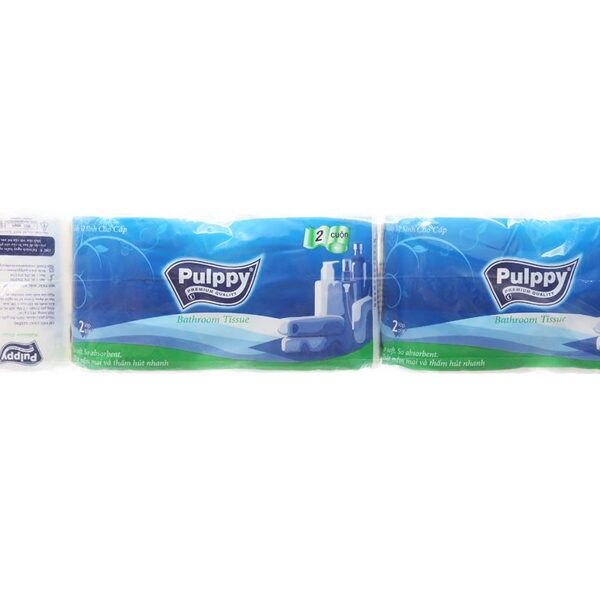Giấy Vệ Sinh Cao Cấp Bathroom Tisue Pulppy (10 Cuộn) - Cây