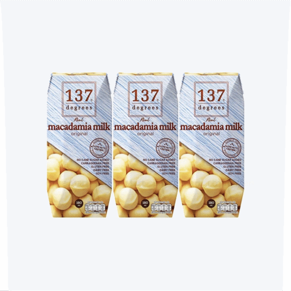 Sữa Hạt Macca Nguyên Chất 137 Degrees (180mlx3) - Lốc