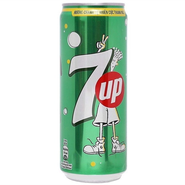Nước Ngọt Có Ga 7up (320g) - Lon