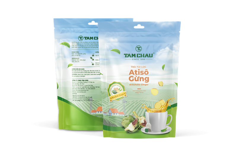 kiotviet_03a087c63edb6dc9024364208fe80fbd Trà Túi Lọc Atiso Gừng Tâm Châu (200g) - Bịch - Ảnh 1