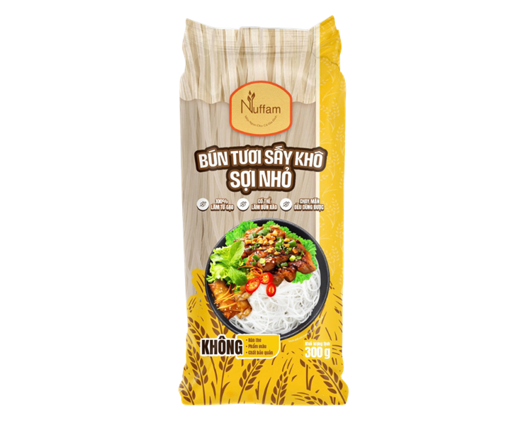 kiotviet_571668d1d1905666433d57041744a68c Bún Tươi Sấy Khô Sợi Nhỏ Nuffam (300g) - Gói - Ảnh 1