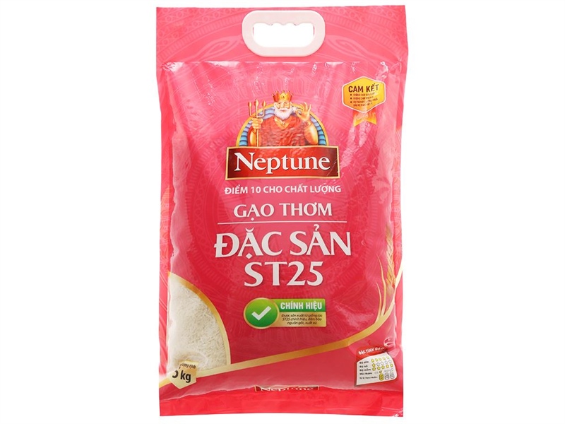 kiotviet_7cd320610e16a1792ec7f0d0193cf113 Gạo Đặc Sản Neptune ST25 (5kg) - Túi - Ảnh 1