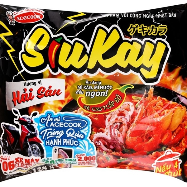 Mì Hải Sản Siukay (130g) - Thùng