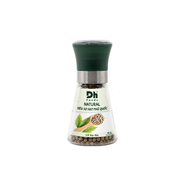 Tiêu Sọ Hạt Phú Quốc Nắp Cối DH Food (45g) - Hũ