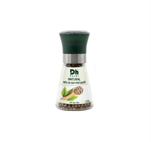 kiotviet_a2adb4f5caa544355e993d3fdaa6b580 Tiêu Sọ Hạt Phú Quốc Nắp Cối DH Food (45g) - Hũ - Ảnh 1