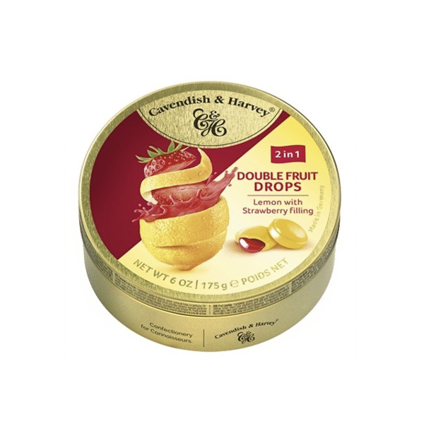 Kẹo Trái Cây Cavendish & Harvey Đức (175g) - Hương Chanh Nhân Dâu - Hộp