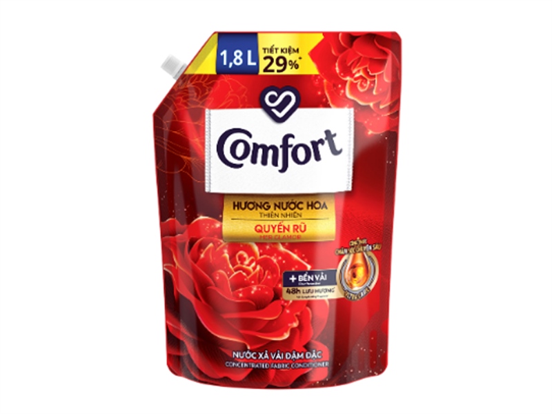 kiotviet_a6b5eb9aabbc48fbac967ff28da0e95b Nước Xả Vải Hương Quyến Rũ Comfort (1.8L) - Túi - Ảnh 1