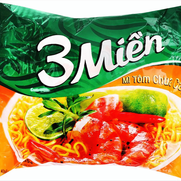 Mì Tôm Chua Cay 3 Miền (65g)