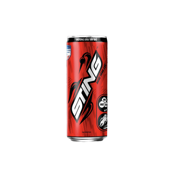 Nước Tăng Lực Vị Dâu Sting (320ml) - Lon