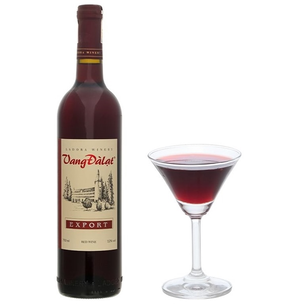 Rượu Vang Đỏ Export Dalat 12% (750ml) - Chai